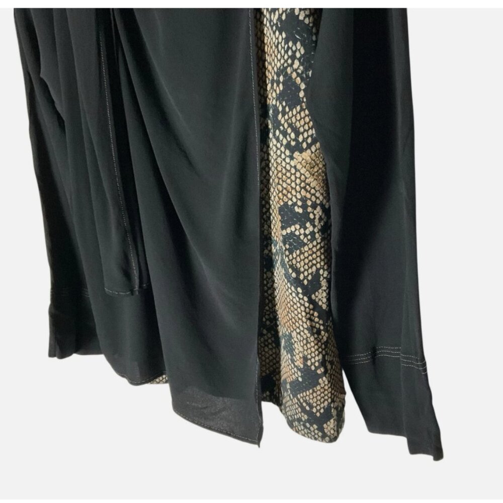 Atlein Snakeskin Draped Scarf Blouse‎ - Picture 7 of 9